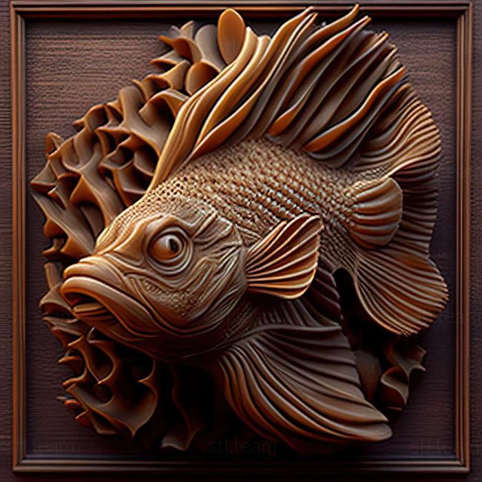 3D модель Риба анциструс кларо (STL)